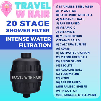 20 Stage Shower Filter (Black)